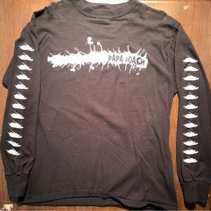 Papa Roach 2000 Tour Long Sleeve T-Shirt. FREE guitar pick with purchase!